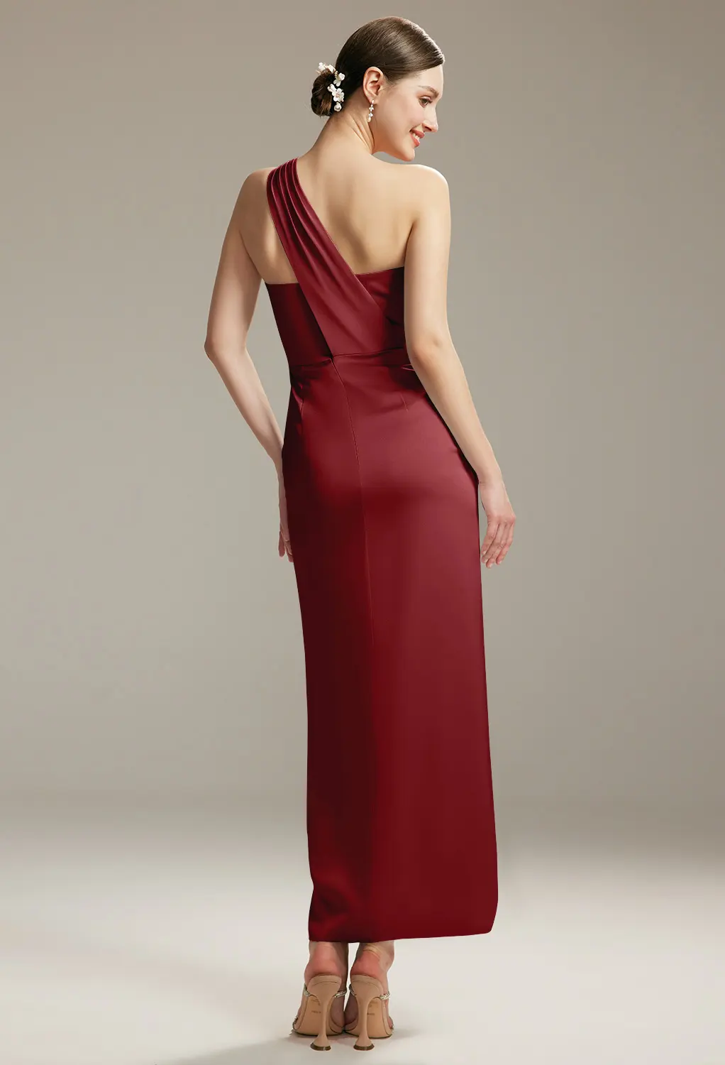 AW Myrtle Burgundy  Wedding Guest Dresses